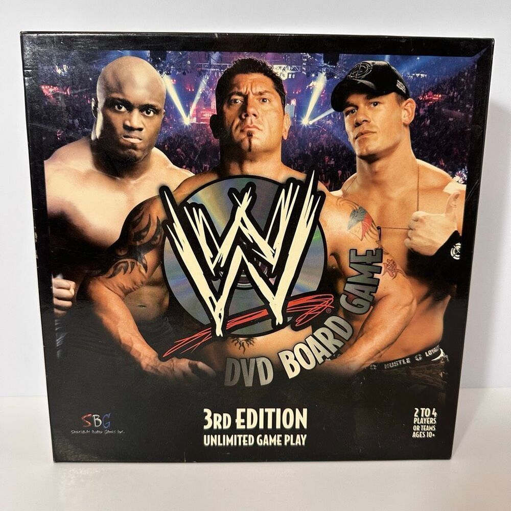 WWE DVD Board Game 3rd Edition 2007 Complete Jerry Lawler Hosted Wrestling Game